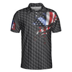 Bowling Pin American Flag Polo Shirt, Black Ten Pin Bowling Polo Shirt, Bowling Gift Idea For Bowlers - Hyperfavor