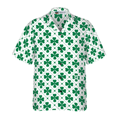 Four Leaf St Patrick's Day Hawaiian Shirt - Hyperfavor