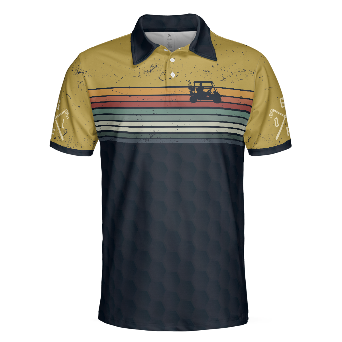 This Is How A Cool Grandpa Rolls Golf Polo Shirt, Striped Shirt For Men, Cool Golf Gift For Golfers - Hyperfavor