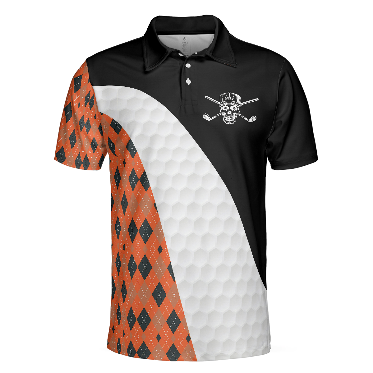 Golfing Without Bourbon Is Just Walking On The Grass Polo Shirt, Colorful Argyle Pattern Golf Shirt, Funny Golf Shirt - Hyperfavor