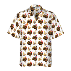 Autumn Cute Turkey Birds Hawaiian Shirt - Hyperfavor