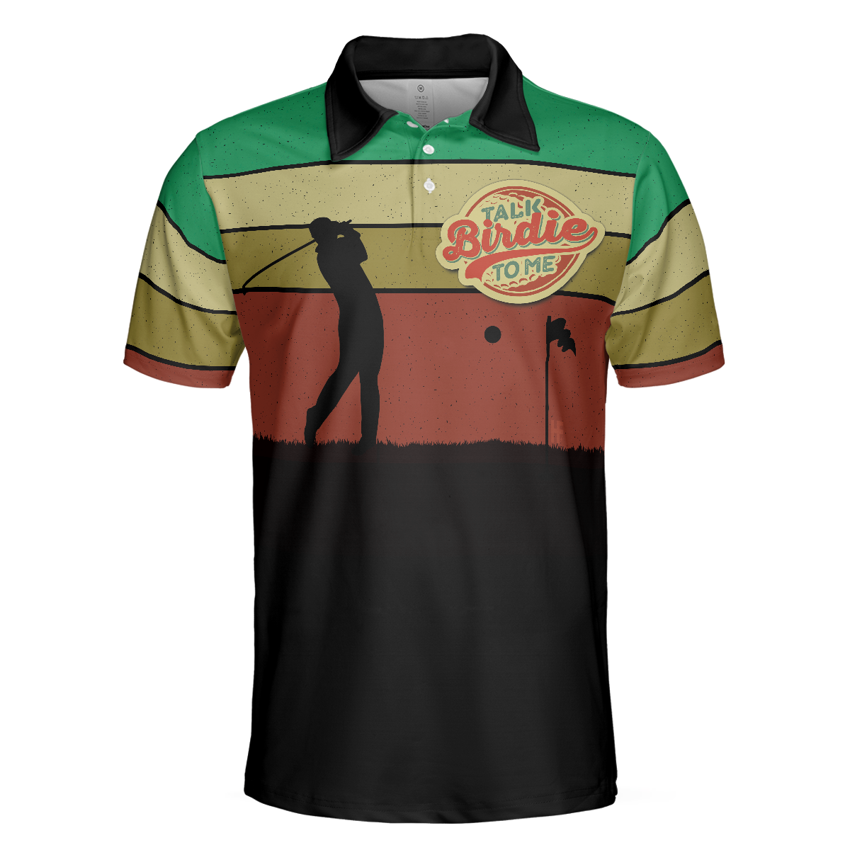 Talk Birdie To Me Polo Shirt For Golf, Vintage Color Palette Polo Shirt, Best Golf Shirt For Men - Hyperfavor