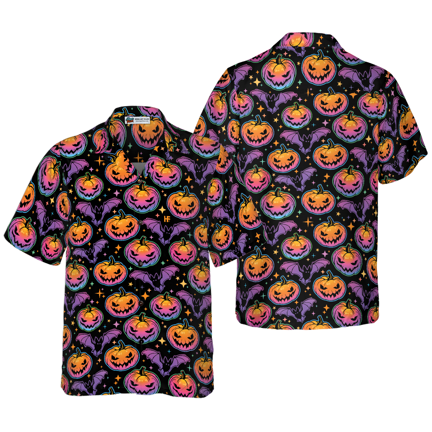 Pumpkin Halloween Hawaiian Shirt - Hyperfavor