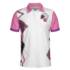 This Girl's Got Drive Women Short Sleeve Polo Shirt, Pink Leopard Golf Shirt For Female Golfers, Best Golf Gift Idea - Hyperfavor