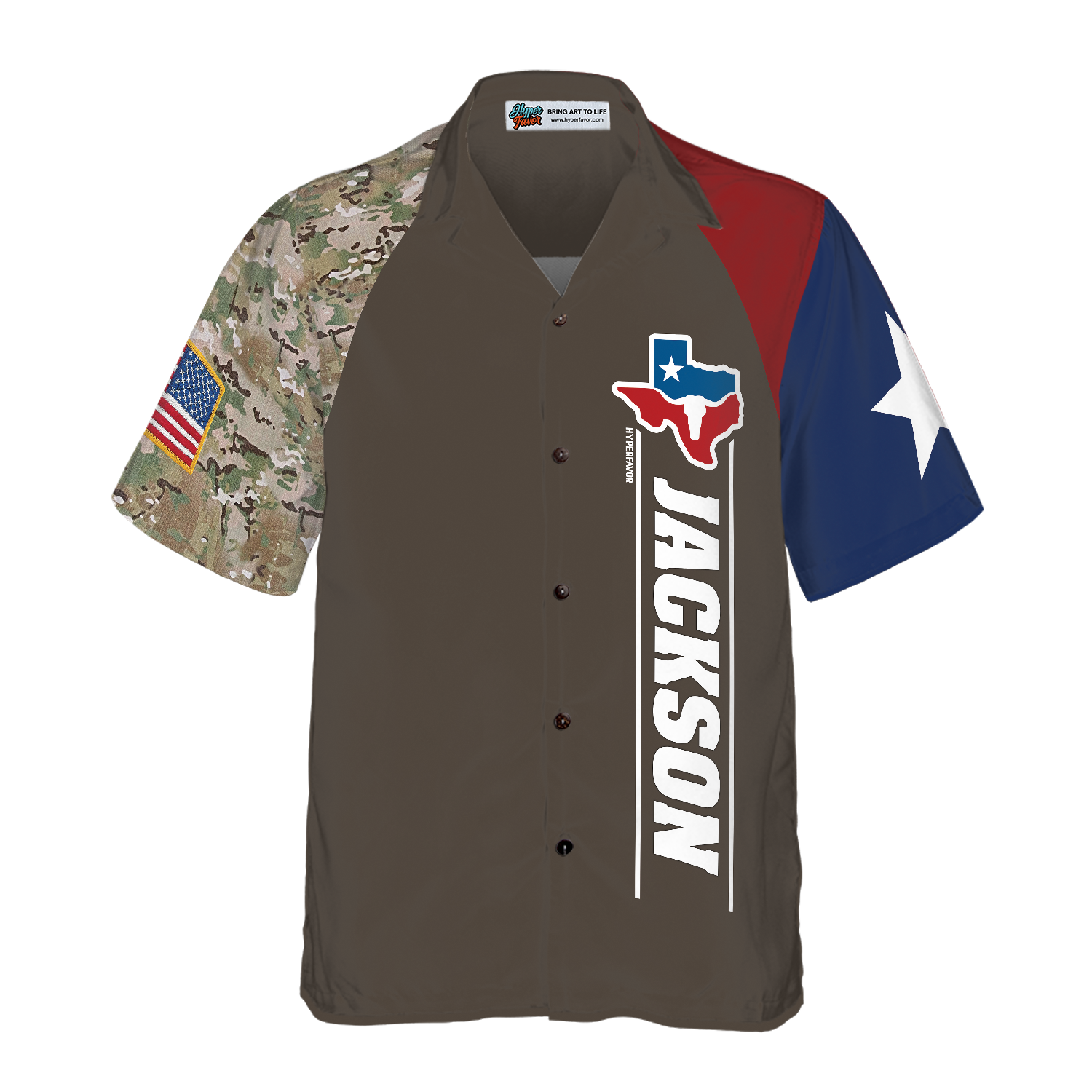 Personalized Don't Mess With Texas Custom Hawaiian Shirt, State Of Texas Map Shirt, Texas Camo Shirt For Men - Hyperfavor