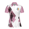 You're Staring At My Putt Again Argyle Pattern Golf Short Sleeve Women Polo Shirt, Best Golf Shirt For Ladies - Hyperfavor