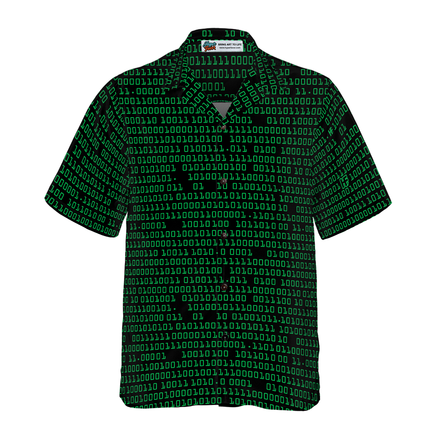 Binary Code Skull Hawaiian Shirt - Hyperfavor