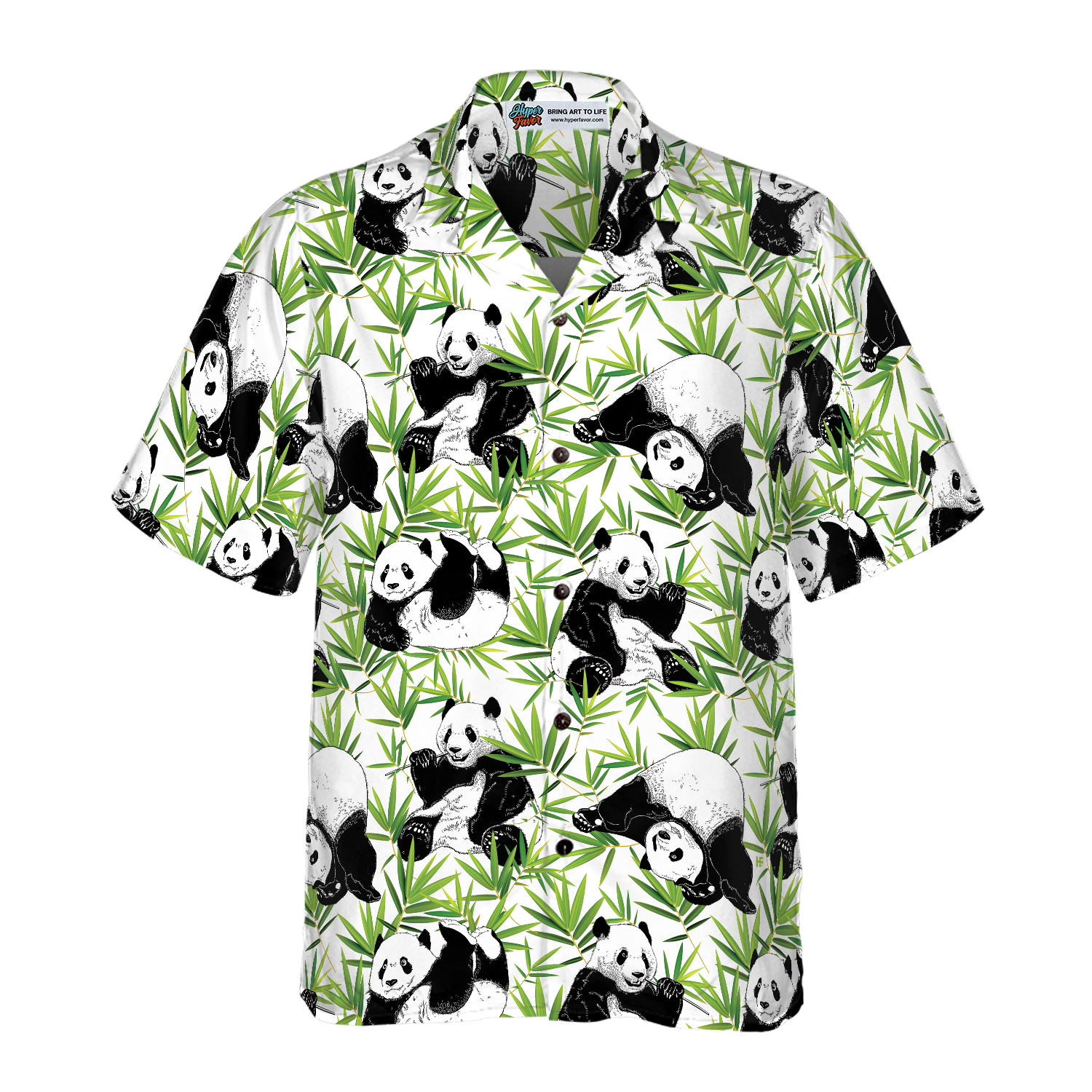 Panda Bamboo Hawaiian Shirt - Hyperfavor