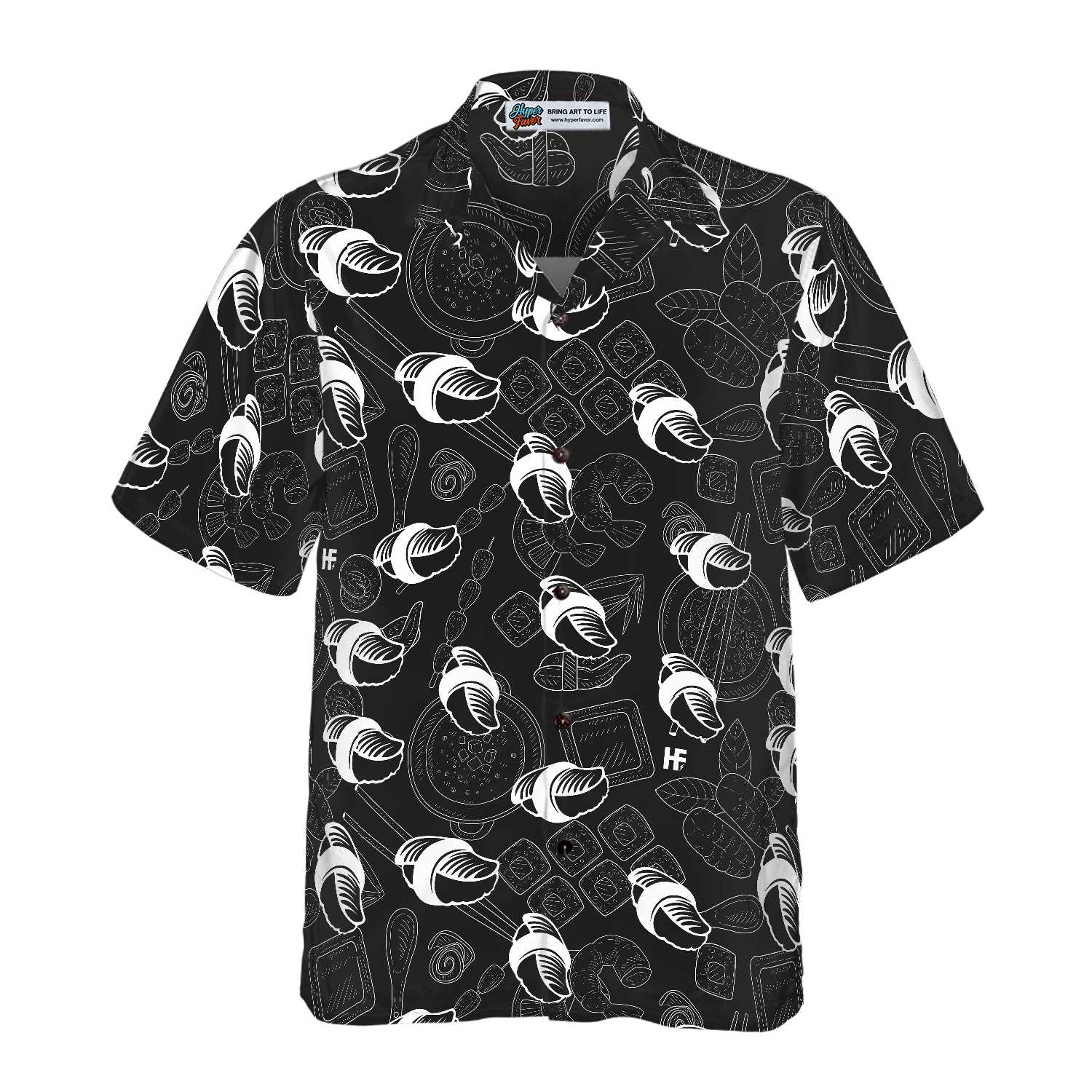 Japanese Sushi Food Hawaiian Shirt - Hyperfavor