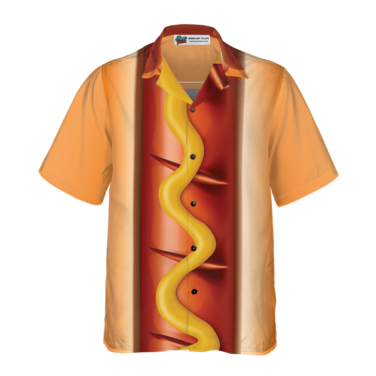 Funny Halloween Hot Dog Costume Shirt Hawaiian Shirt - Hyperfavor