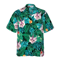 Unicorn Cat Hawaiian Shirt - Hyperfavor