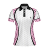 Swing Swear And Repeat Golf Girl Life Golf Short Sleeve Women Polo Shirt, Argyle Pattern Golf Shirt For Ladies - Hyperfavor