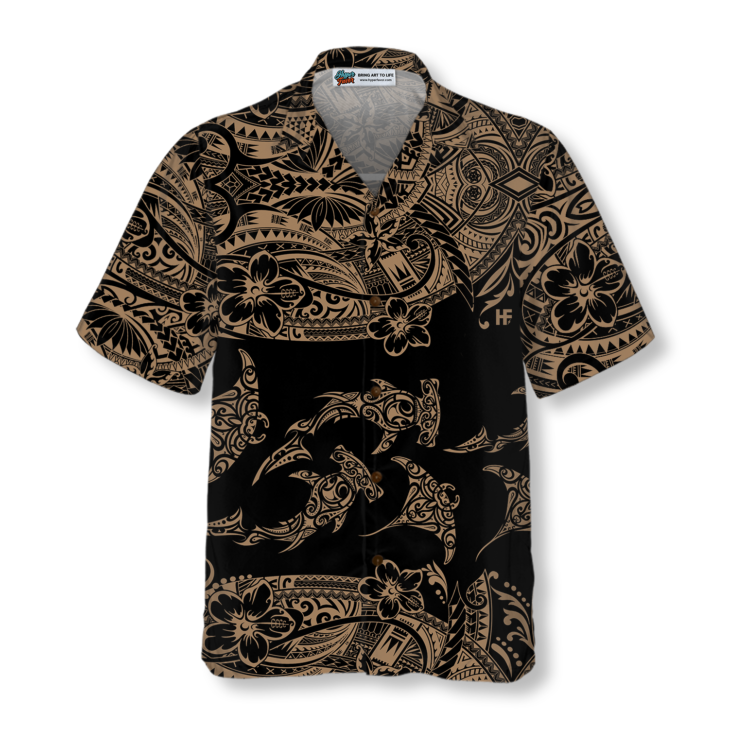 Hawaii Polynesian Pattern Hawaiian Shirt - Hyperfavor