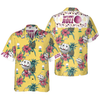 Golfer Pineapple Seamless Pattern Custom Hawaiian Shirt - Hyperfavor