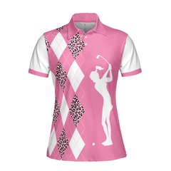 Move Over Boys Let A Girl Show You How To Golf Short Sleeve Women Polo Shirt, White And Pink Golf Shirt For Ladies - Hyperfavor