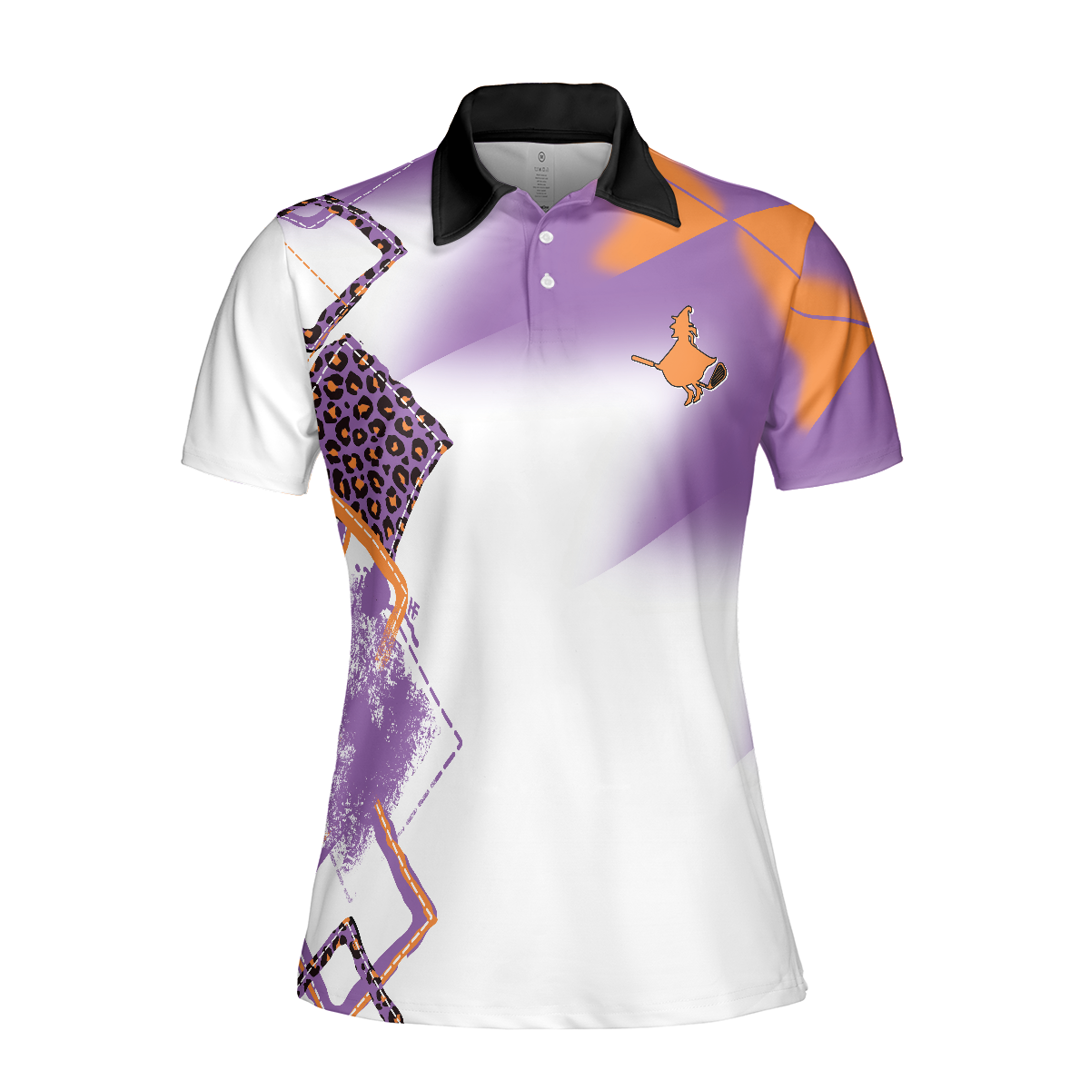 My Broom Broke So Now I Golf Short Sleeve Women Polo Shirt, Halloween Golf Shirt For Women - Hyperfavor