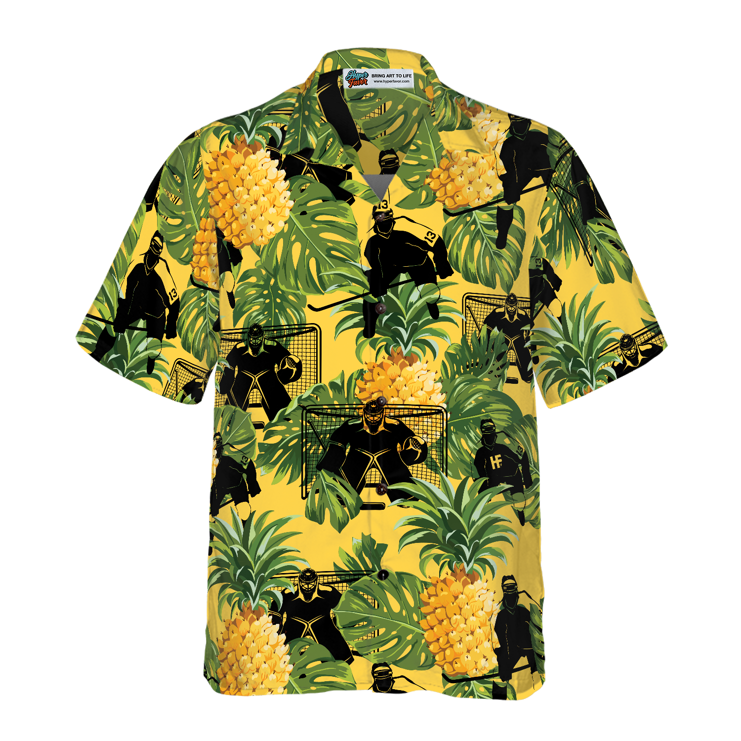 Ice Hockey Tropical Hawaiian Shirt - Hyperfavor