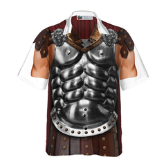 Halloween Gladiator Costume Shirt Hawaiian Shirt - Hyperfavor