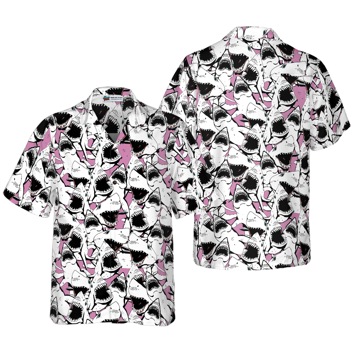 Shark Pattern 10 Hawaiian Shirt - Hyperfavor