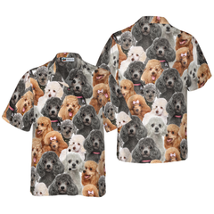 Poodles In Different Colors Poodle Hawaiian Shirt, Best Dog Shirt For Men And Women - Hyperfavor