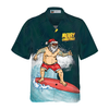 Hyperfavor Christmas Hawaiian Shirts, Surfing Santa Claus Merry Christmas Shirt Short Sleeve, Christmas Shirt Idea Gift For Men And Women - Hyperfavor