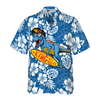 T-Rex Catch The Waves Dinosaur Hawaiian Shirt - Hyperfavor