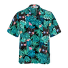 Black Cat Tropical Fourth Of July Hawaiian Shirt - Hyperfavor
