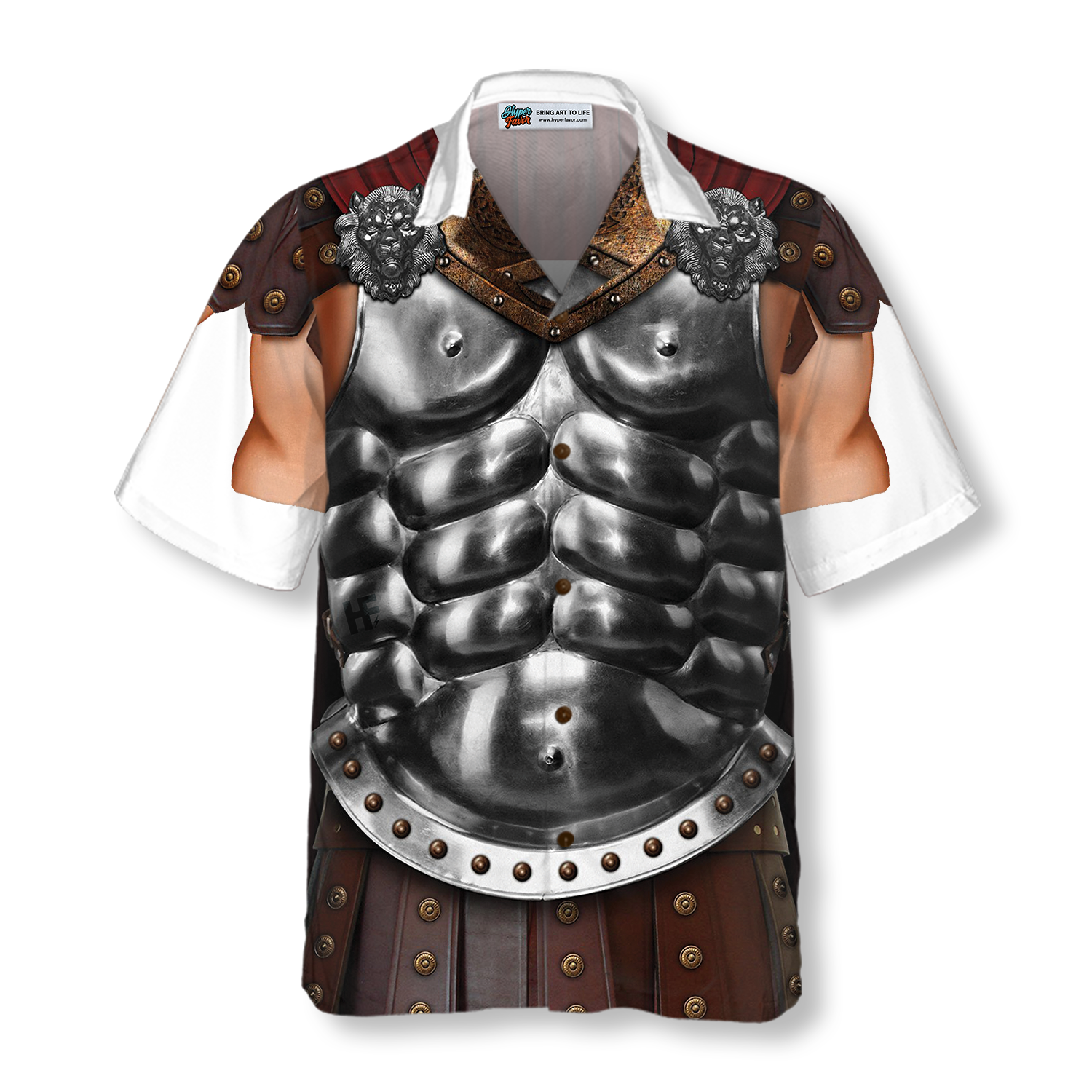 Halloween Gladiator Costume Shirt Hawaiian Shirt - Hyperfavor