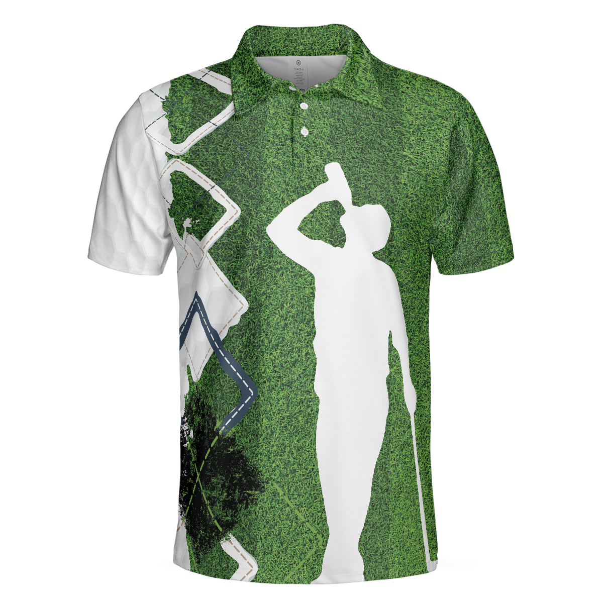 I Got A Cold Beer On Every Hole In One Golf Polo Shirt, Green Argyle Golf Shirt For Men, Best Drinking Golf Shirt - Hyperfavor