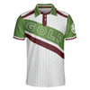 White And Green Men Golfer Golf Polo Shirt, Unique Golf Shirt For Men, Cool Gift For Golfers - Hyperfavor