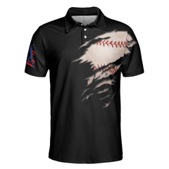 America Baseball Polo Shirt, American Flag Baseball Shirt For Men - Hyperfavor