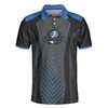 Just The Tip Polo Shirt, Cool Black And Blue Billiards Polo Shirt For Men, Top Mens Billiards Shirt, Billiards Gift Idea - Hyperfavor