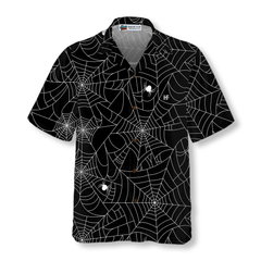 Halloween Spider Web Hawaiian Shirt - Hyperfavor