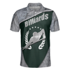 Billiards Steel Pattern Polo Shirt, Cool Pool Player Billiards Shirt For Men - Hyperfavor