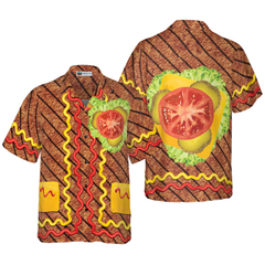 Halloween Burger Costume Shirt Hawaiian Shirt - Hyperfavor