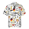I Love Germany Doodle Hawaiian Shirt - Hyperfavor
