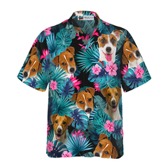 Tropical Jack Russell Terrier Hawaiian Shirt - Hyperfavor