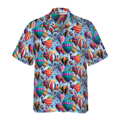 Hot Air Balloon Hawaiian Shirt - Hyperfavor