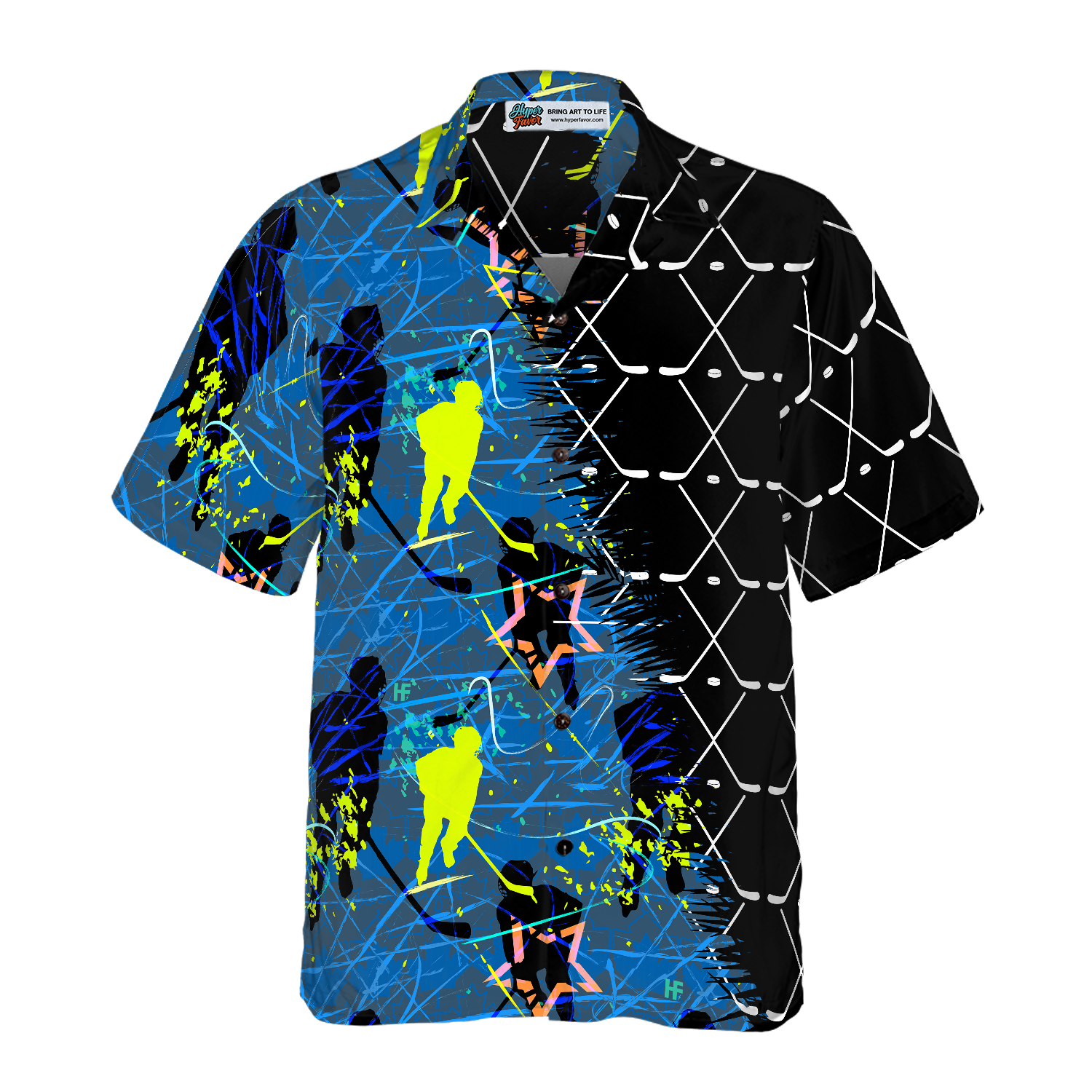 Hockey Sticks Pattern V1 Hawaiian Shirt - Hyperfavor