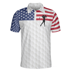 Premium American Golfer Female Ver. Short Sleeve Polo Shirt, Polo Shirts For Men And Women - Hyperfavor