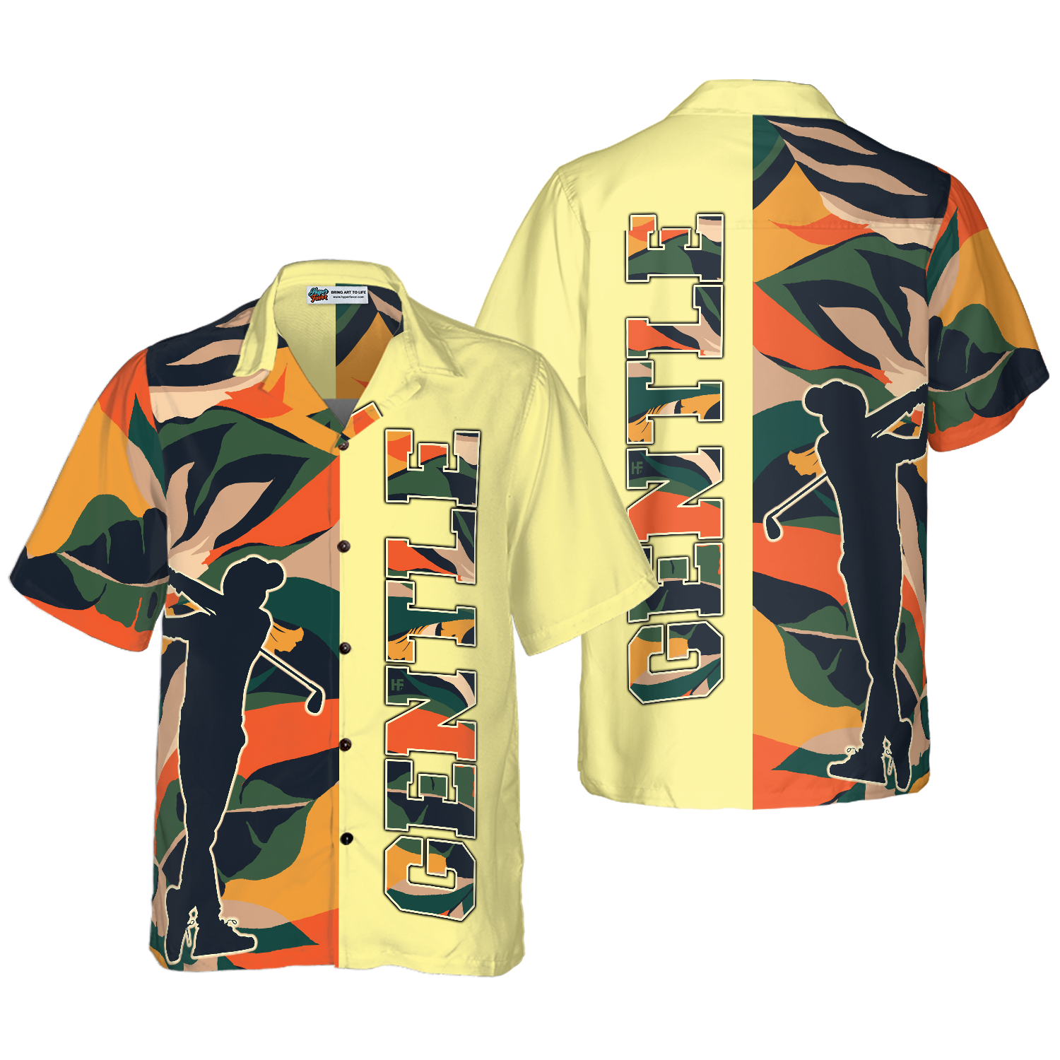 Modern Exotic Jungle Gentle Golf Hawaiian Shirt - Hyperfavor