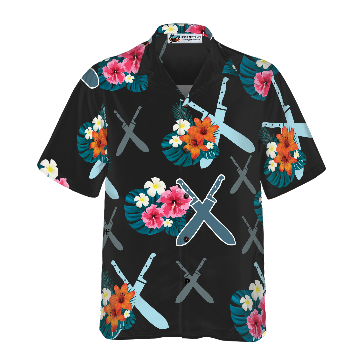 Chef Knives Tropical Hawaiian Shirt - Hyperfavor