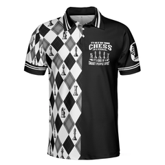 Chess It's Kind Of A Smart People Sport Short Sleeve Polo Shirt, Argyle Pattern Polo Shirt, Best Chess Shirt For Men - Hyperfavor