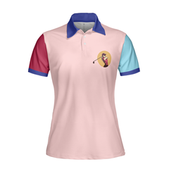 Never Underestimate A Girl Who Plays Golf Unique Design Golf Short Sleeve Women Polo Shirt, Cool Golf Shirt For Ladies - Hyperfavor