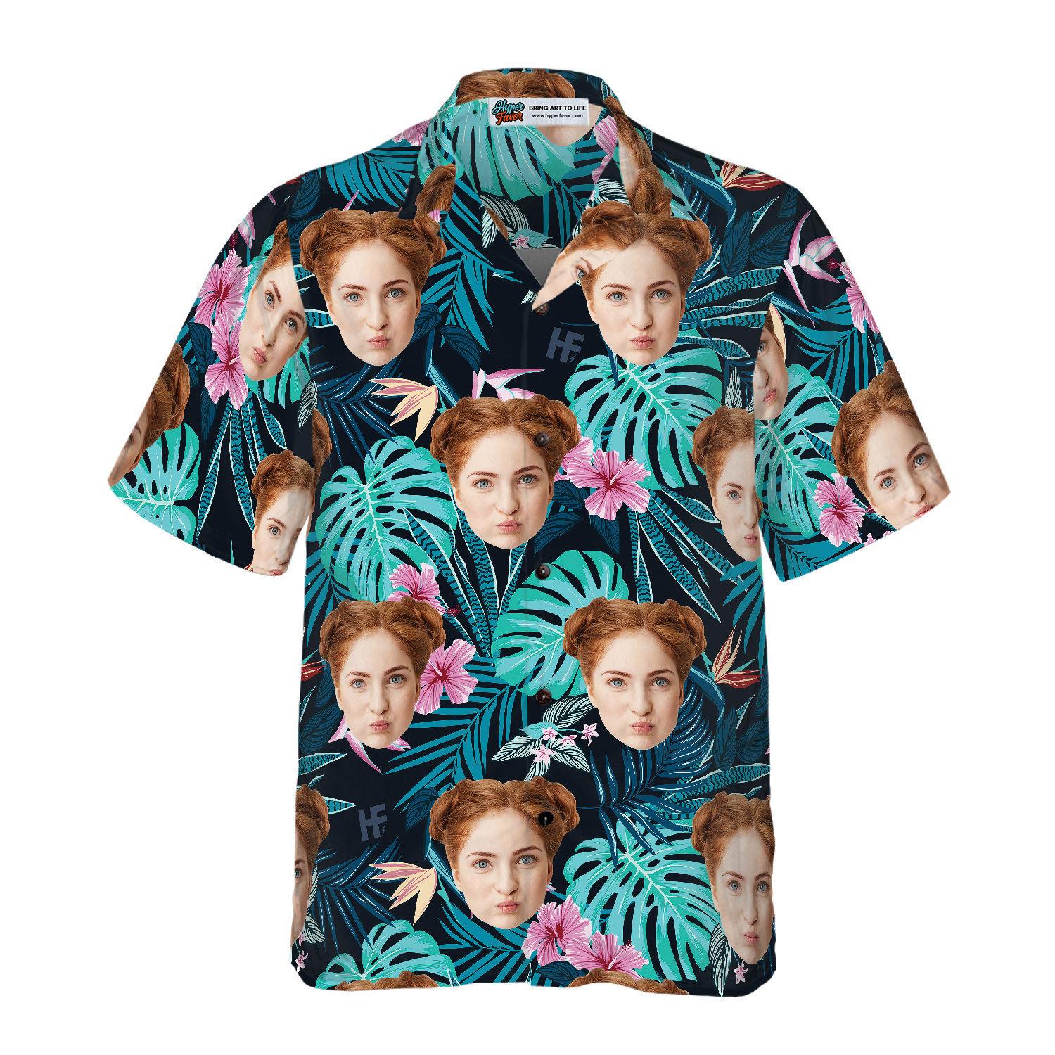 Funny Custom Face 06 Custom Hawaiian Shirt - Hyperfavor