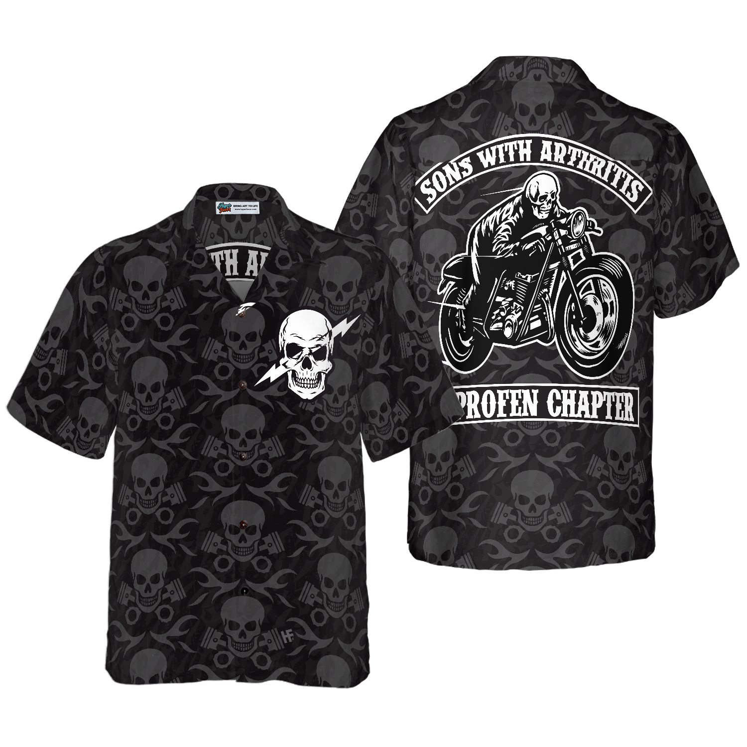 Sons With Arthritis Motorcycle Custom Hawaiian Shirt, Motorcycle Shirts For Men And Women - Hyperfavor