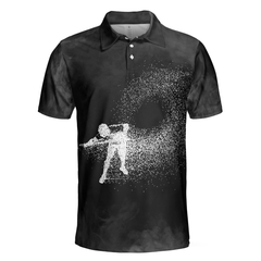 Billiards On Smoke Background Polo Shirt, Smoke Billiards Player Polo Shirt, Best Billiards Shirt For Men - Hyperfavor