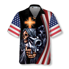 Gun And God Shirt For Men Hawaiian Shirt - Hyperfavor