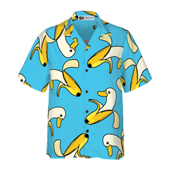 Funny Cute Banana Duck Hawaiian Shirt - Hyperfavor