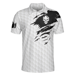 This Is My Lucky Do Not Wash Bowling Shirt Polo Shirt, Black And White Skull Golfing Shirt, Funny Sayings Shirt - Hyperfavor